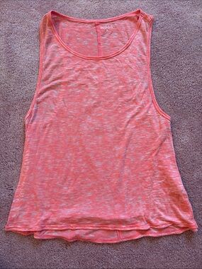 Mudd Juniors Muscle Tank Neon Pink Top Size Medium